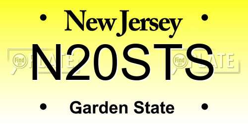 N20STS New Jersey License Plate