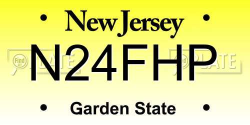 N24FHP New Jersey License Plate