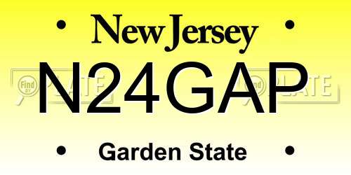 N24GAP New Jersey License Plate