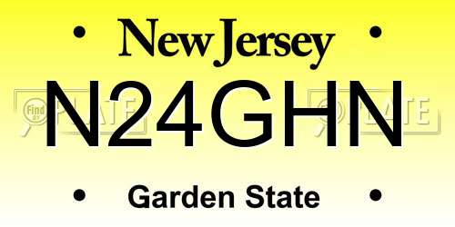 N24GHN New Jersey License Plate