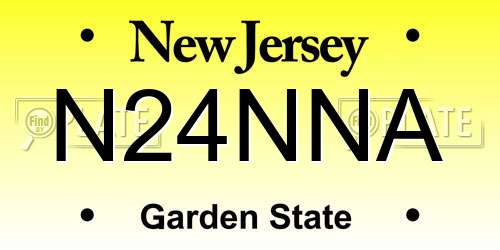 N24NNA New Jersey License Plate