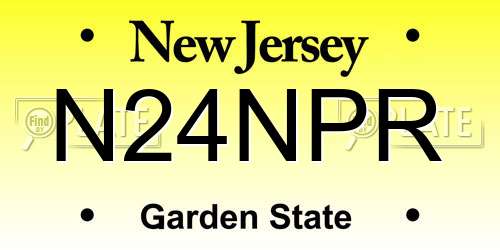 N24NPR New Jersey License Plate