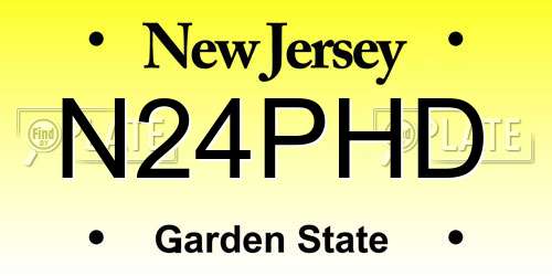N24PHD New Jersey License Plate