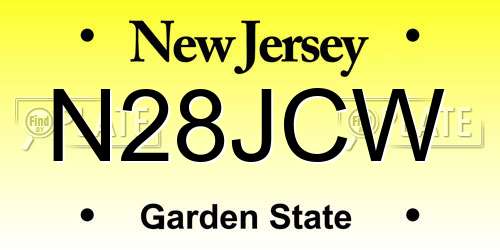 N28JCW New Jersey License Plate