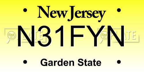 N31FYN New Jersey License Plate