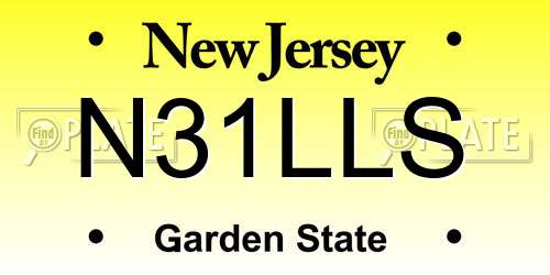 N31LLS New Jersey License Plate