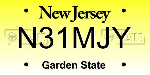 N31MJY New Jersey License Plate