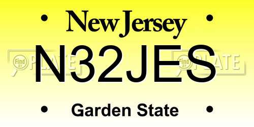 N32JES New Jersey License Plate
