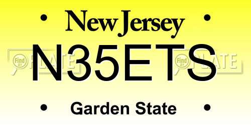 N35ETS New Jersey License Plate