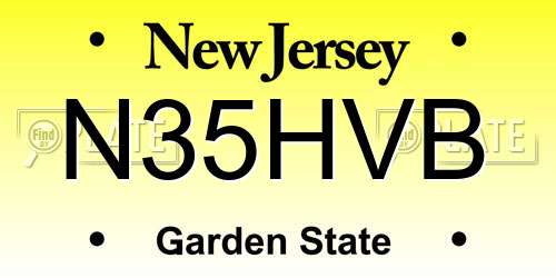 N35HVB New Jersey License Plate