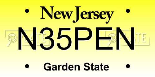 N35PEN New Jersey License Plate