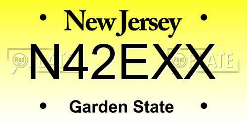 N42EXX New Jersey License Plate