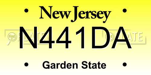 N441DA New Jersey License Plate