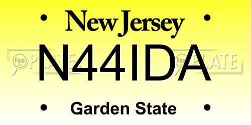 N44IDA New Jersey License Plate