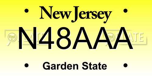 N48AAA New Jersey License Plate