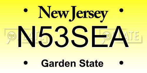 N53SEA New Jersey License Plate