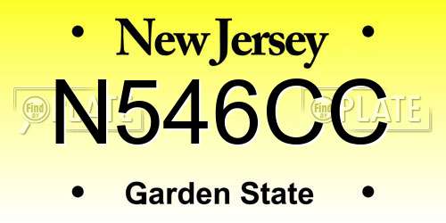 N546CC New Jersey License Plate