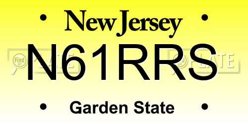 N61RRS New Jersey License Plate