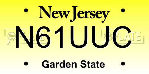 N61UUC New Jersey License Plate