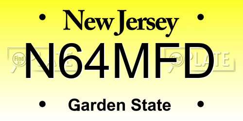 N64MFD New Jersey License Plate