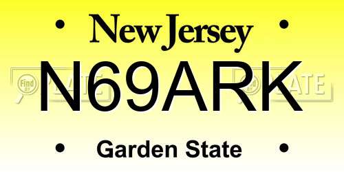 N69ARK New Jersey License Plate