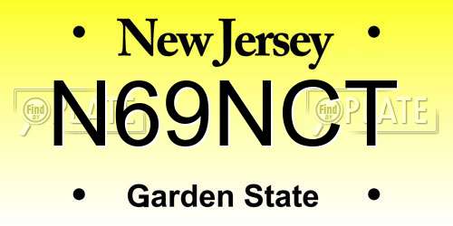 N69NCT New Jersey License Plate