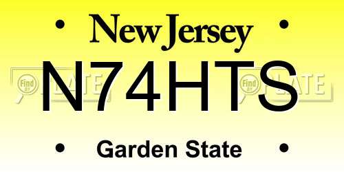 N74HTS New Jersey License Plate