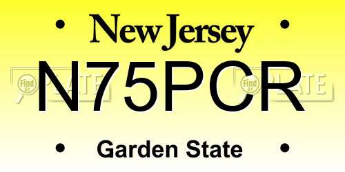 N75PCR New Jersey License Plate