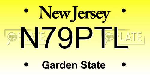 N79PTL New Jersey License Plate