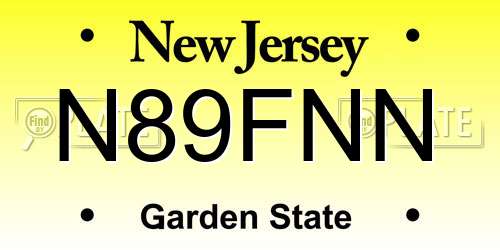 N89FNN New Jersey License Plate