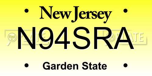 N94SRA New Jersey License Plate
