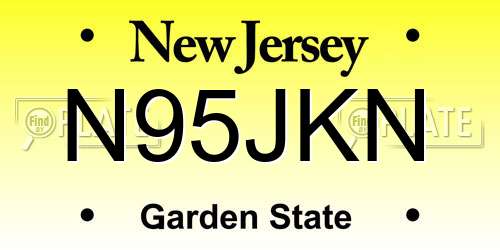N95JKN New Jersey License Plate