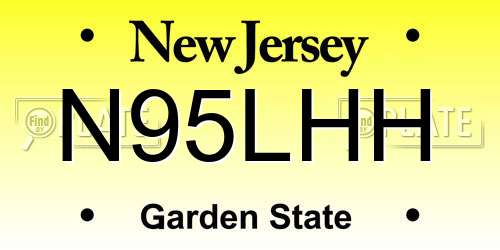 N95LHH New Jersey License Plate