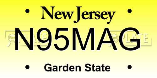 N95MAG New Jersey License Plate