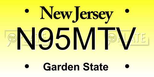 N95MTV New Jersey License Plate