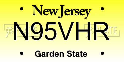N95VHR New Jersey License Plate