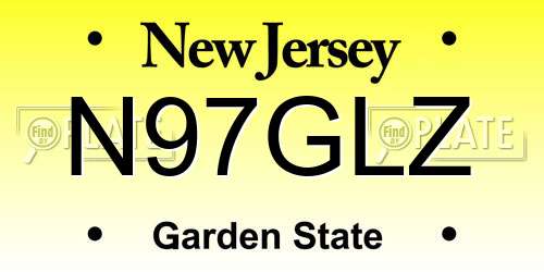 N97GLZ New Jersey License Plate
