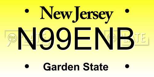 N99ENB New Jersey License Plate