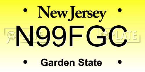 N99FGC New Jersey License Plate