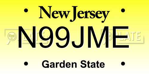 N99JME New Jersey License Plate