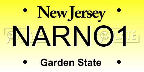 NARNO1 New Jersey License Plate