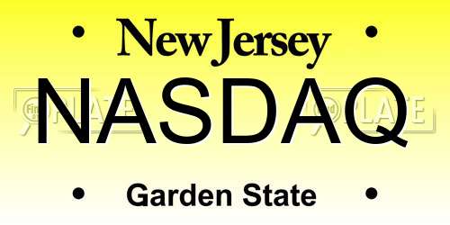 NASDAQ New Jersey License Plate
