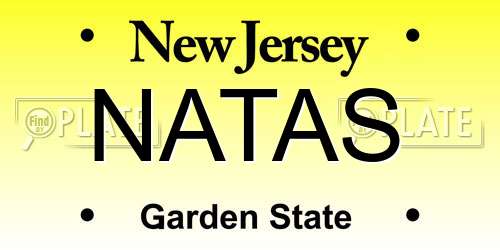 NATAS New Jersey License Plate