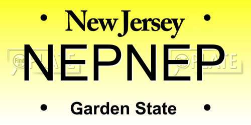 NEPNEP New Jersey License Plate