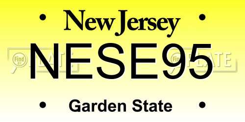 NESE95 New Jersey License Plate