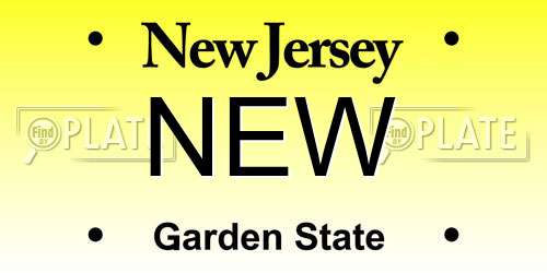 NEW New Jersey License Plate
