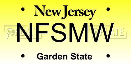 NFSMW New Jersey License Plate