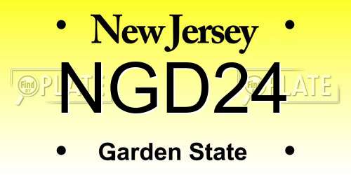 NGD24 New Jersey License Plate