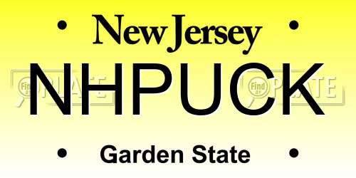 NHPUCK New Jersey License Plate