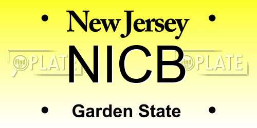 NICB New Jersey License Plate